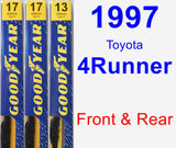 Front & Rear Wiper Blade Pack for 1997 Toyota 4Runner - Premium