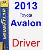 Driver Wiper Blade for 2013 Toyota Avalon - Premium