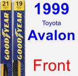 Front Wiper Blade Pack for 1999 Toyota Avalon - Premium