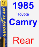 Rear Wiper Blade for 1985 Toyota Camry - Premium