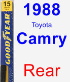 Rear Wiper Blade for 1988 Toyota Camry - Premium