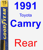 Rear Wiper Blade for 1991 Toyota Camry - Premium