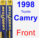 Front Wiper Blade Pack for 1998 Toyota Camry - Premium