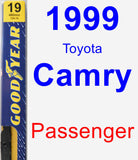 Passenger Wiper Blade for 1999 Toyota Camry - Premium