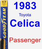 Passenger Wiper Blade for 1983 Toyota Celica - Premium