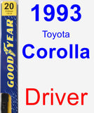 Driver Wiper Blade for 1993 Toyota Corolla - Premium