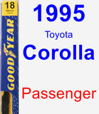 Passenger Wiper Blade for 1995 Toyota Corolla - Premium