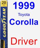 Driver Wiper Blade for 1999 Toyota Corolla - Premium