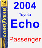 Passenger Wiper Blade for 2004 Toyota Echo - Premium