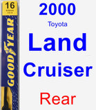 Rear Wiper Blade for 2000 Toyota Land Cruiser - Premium