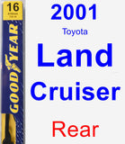 Rear Wiper Blade for 2001 Toyota Land Cruiser - Premium