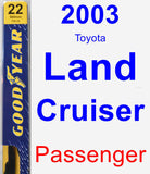 Passenger Wiper Blade for 2003 Toyota Land Cruiser - Premium