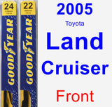 Front Wiper Blade Pack for 2005 Toyota Land Cruiser - Premium