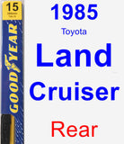 Rear Wiper Blade for 1985 Toyota Land Cruiser - Premium