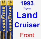 Front Wiper Blade Pack for 1993 Toyota Land Cruiser - Premium