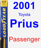 Passenger Wiper Blade for 2001 Toyota Prius - Premium