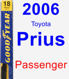 Passenger Wiper Blade for 2006 Toyota Prius - Premium