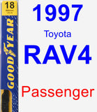 Passenger Wiper Blade for 1997 Toyota RAV4 - Premium