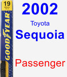 Passenger Wiper Blade for 2002 Toyota Sequoia - Premium