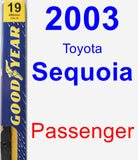 Passenger Wiper Blade for 2003 Toyota Sequoia - Premium