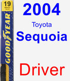 Driver Wiper Blade for 2004 Toyota Sequoia - Premium