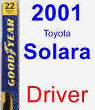 Driver Wiper Blade for 2001 Toyota Solara - Premium