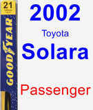 Passenger Wiper Blade for 2002 Toyota Solara - Premium