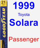 Passenger Wiper Blade for 1999 Toyota Solara - Premium