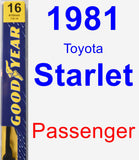 Passenger Wiper Blade for 1981 Toyota Starlet - Premium