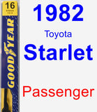 Passenger Wiper Blade for 1982 Toyota Starlet - Premium