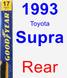 Rear Wiper Blade for 1993 Toyota Supra - Premium