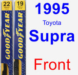 Front Wiper Blade Pack for 1995 Toyota Supra - Premium