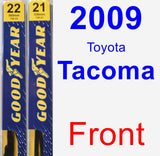 Front Wiper Blade Pack for 2009 Toyota Tacoma - Premium