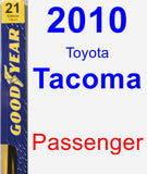 Passenger Wiper Blade for 2010 Toyota Tacoma - Premium