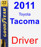 Driver Wiper Blade for 2011 Toyota Tacoma - Premium