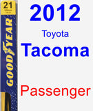 Passenger Wiper Blade for 2012 Toyota Tacoma - Premium