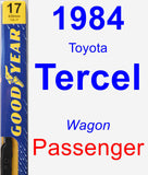 Passenger Wiper Blade for 1984 Toyota Tercel - Premium