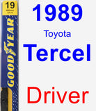 Driver Wiper Blade for 1989 Toyota Tercel - Premium