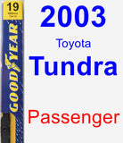 Passenger Wiper Blade for 2003 Toyota Tundra - Premium