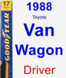 Driver Wiper Blade for 1988 Toyota Van Wagon - Premium