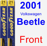 Front Wiper Blade Pack for 2001 Volkswagen Beetle - Premium