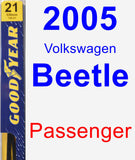 Passenger Wiper Blade for 2005 Volkswagen Beetle - Premium