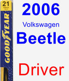 Driver Wiper Blade for 2006 Volkswagen Beetle - Premium