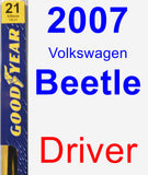 Driver Wiper Blade for 2007 Volkswagen Beetle - Premium