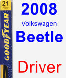 Driver Wiper Blade for 2008 Volkswagen Beetle - Premium