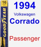 Passenger Wiper Blade for 1994 Volkswagen Corrado - Premium