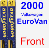 Front Wiper Blade Pack for 2000 Volkswagen EuroVan - Premium