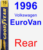 Rear Wiper Blade for 1996 Volkswagen EuroVan - Premium