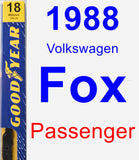 Passenger Wiper Blade for 1988 Volkswagen Fox - Premium