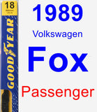 Passenger Wiper Blade for 1989 Volkswagen Fox - Premium